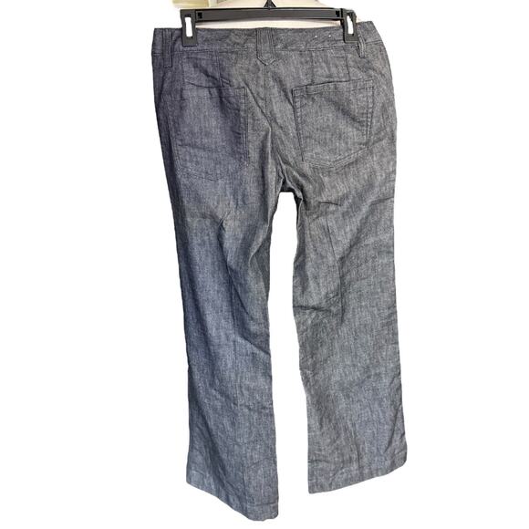 Vtg Y2K Gap Jeans Women's V2130 Wide Leg Dark Stretch Sz 8 Midrise New With Tags - Picture 4 of 10